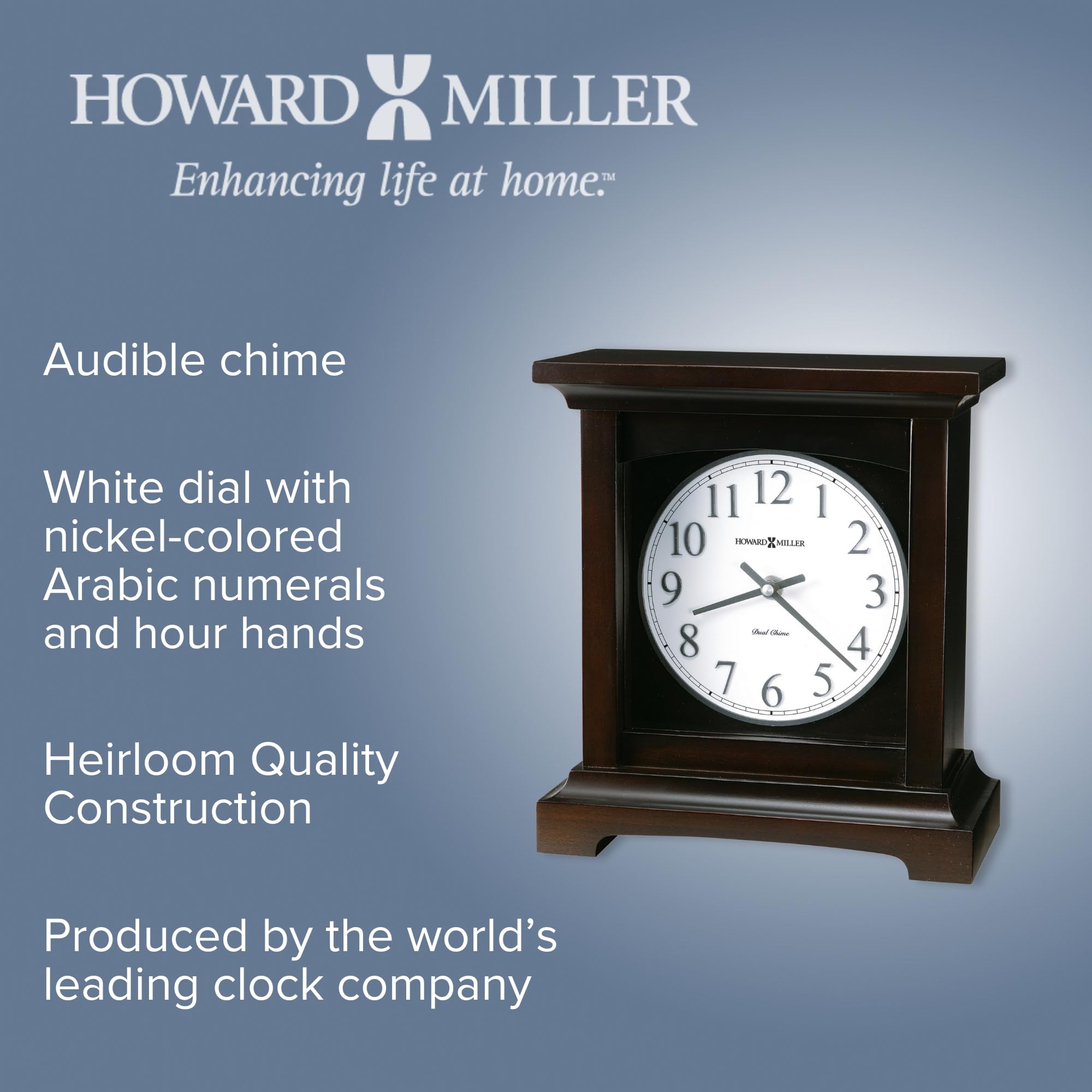Amazon.com: Howard Miller Urban II Mantel Clock, White Analog